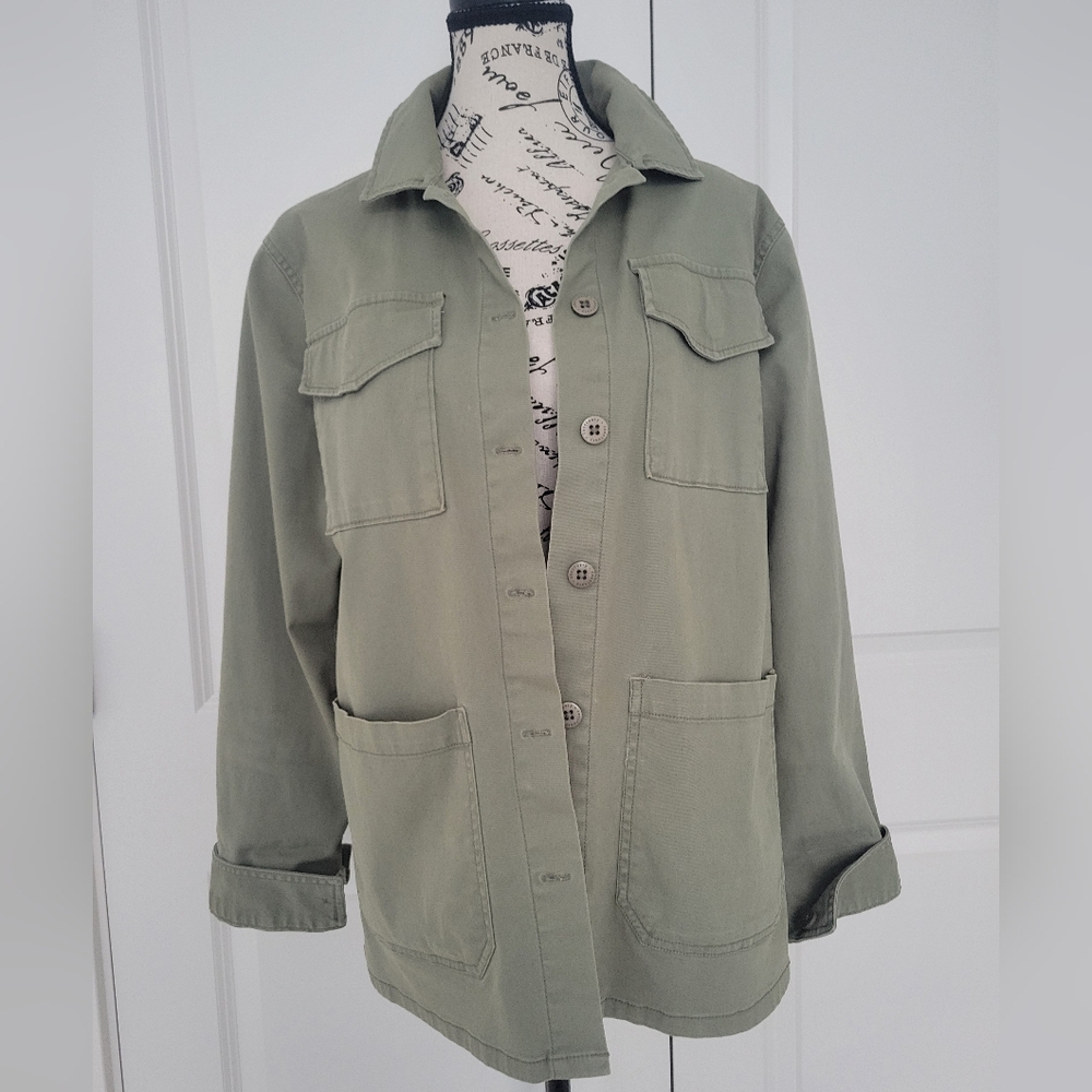 Sanctuary Olive Green Utility Jacket Sz.M